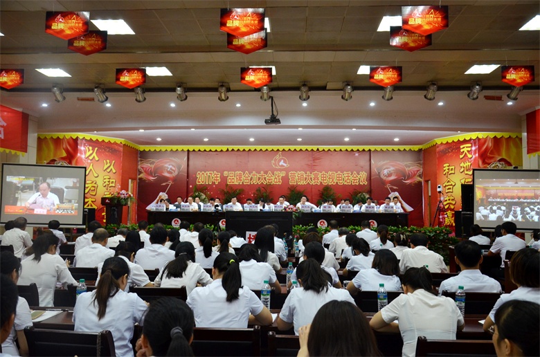 千赢国际团召开2017年“品牌协力大会战”营销大赛电视电话聚会 (1).jpg